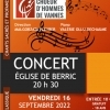 affiche Concert du Choeur d'Hommes de Vannes - Journées du Patrimoine 2022