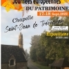 affiche Visite et exposition à la chapelle Saint-Jean de Trévoazan - Journées du Patrimoine 2022