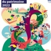 affiche Marche chantée et contée - Bourg de Bains-sur-Oust - Journées du Patrimoine 2022