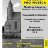 affiche Concert baroque Pro Musica - Chapelle Notre Dame du Paradis - Journées du Patrimoine 2022